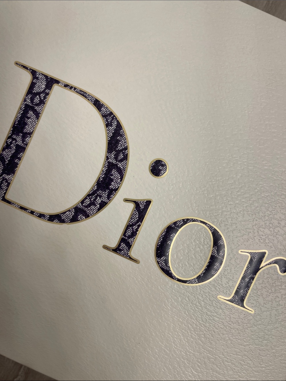 🪞RARE Vintage Dior Box With Classic White/Navy Dior Writing L/M Box Size🪞